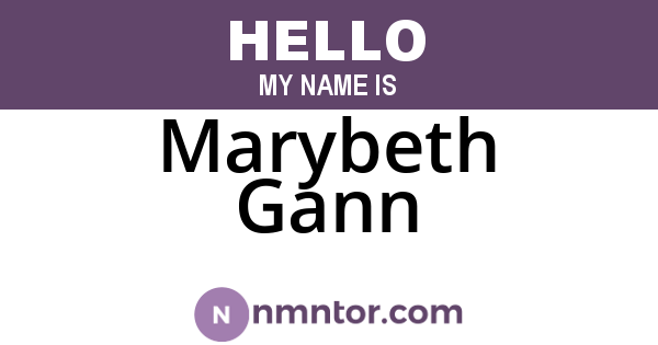Marybeth Gann