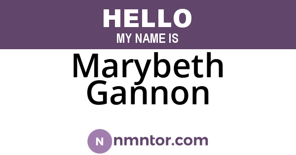 Marybeth Gannon