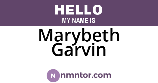 Marybeth Garvin
