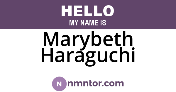 Marybeth Haraguchi