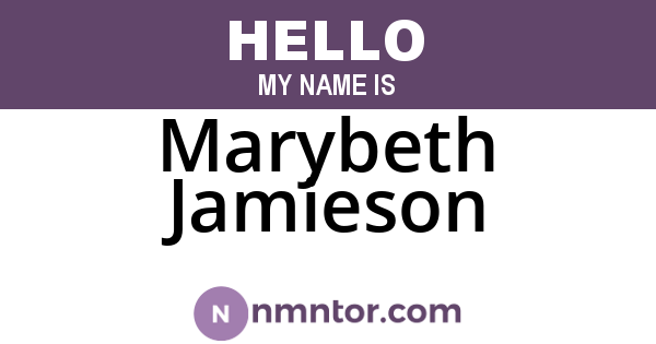 Marybeth Jamieson