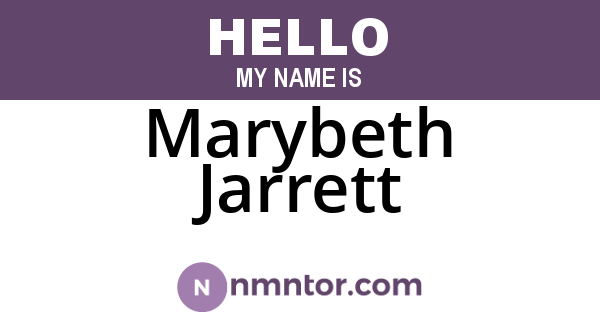 Marybeth Jarrett