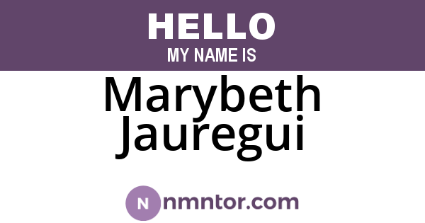 Marybeth Jauregui
