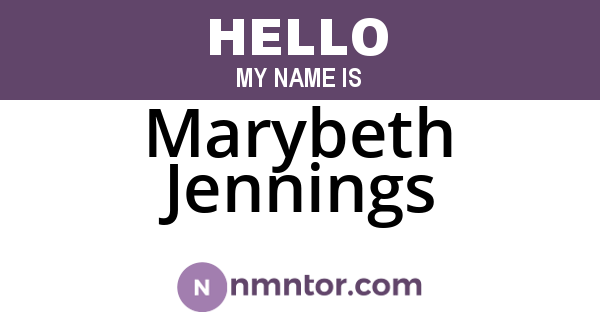 Marybeth Jennings