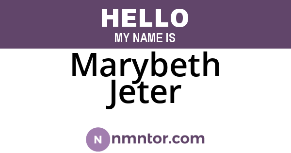 Marybeth Jeter