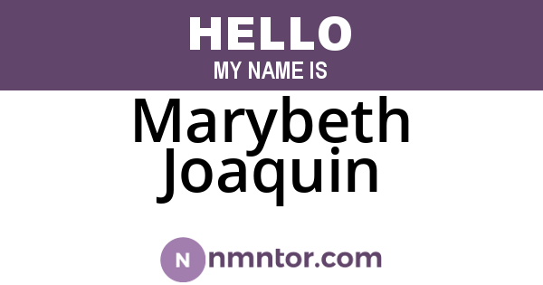 Marybeth Joaquin