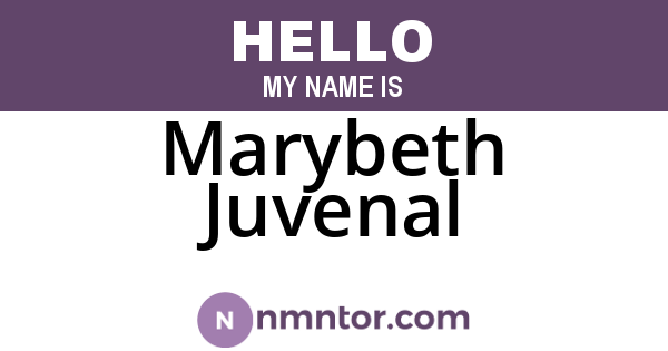 Marybeth Juvenal