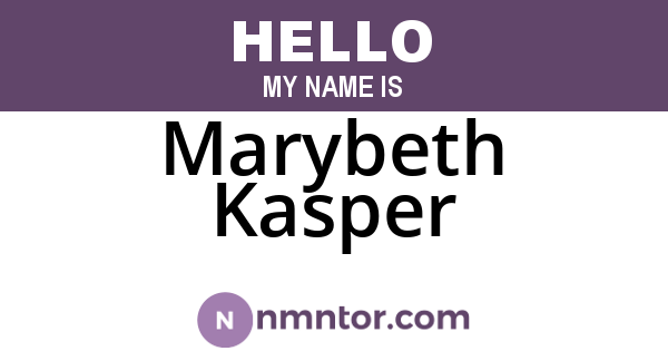 Marybeth Kasper