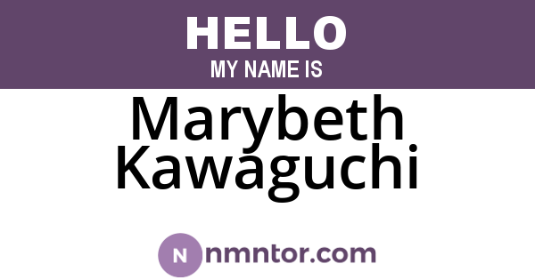 Marybeth Kawaguchi