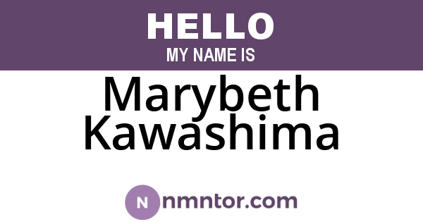 Marybeth Kawashima