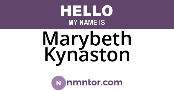 Marybeth Kynaston