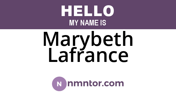 Marybeth Lafrance