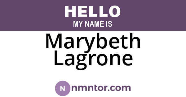Marybeth Lagrone