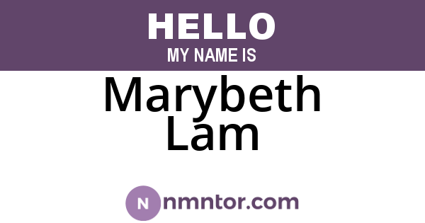 Marybeth Lam