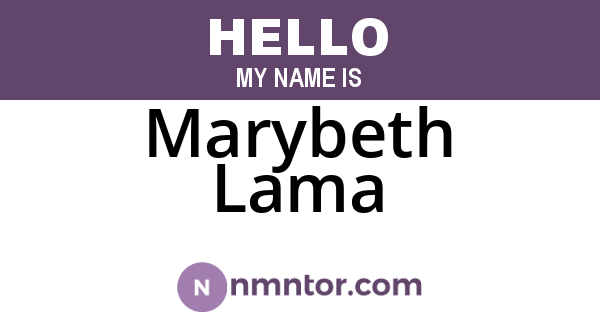 Marybeth Lama