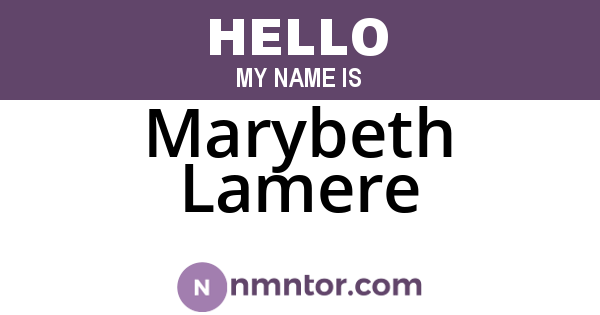 Marybeth Lamere