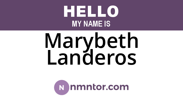 Marybeth Landeros