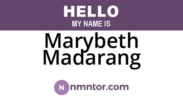 Marybeth Madarang