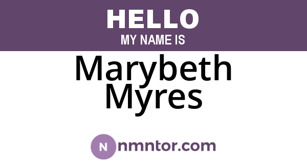 Marybeth Myres