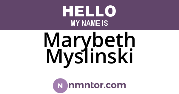 Marybeth Myslinski
