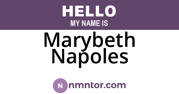 Marybeth Napoles
