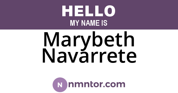 Marybeth Navarrete