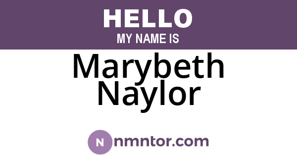 Marybeth Naylor