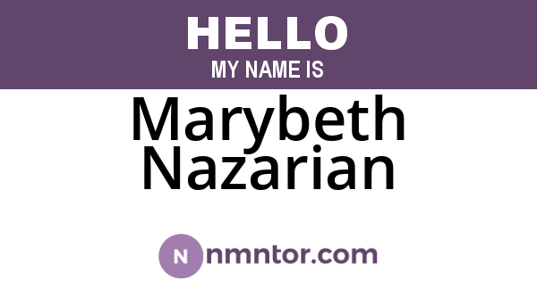 Marybeth Nazarian