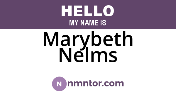 Marybeth Nelms