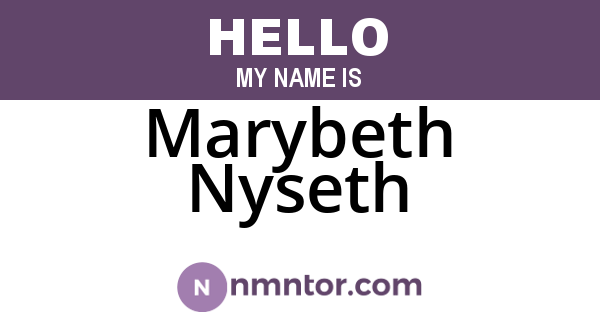 Marybeth Nyseth