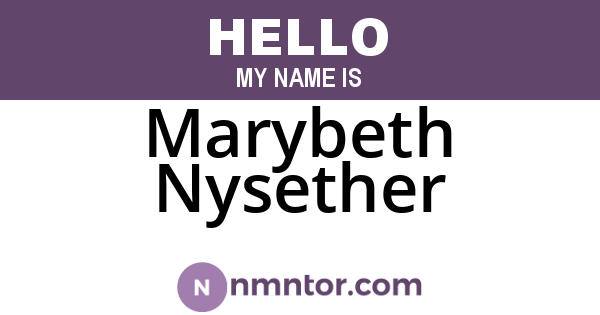 Marybeth Nysether