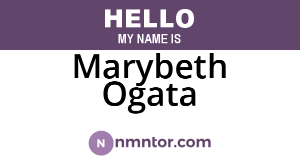Marybeth Ogata