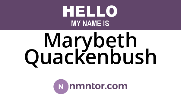 Marybeth Quackenbush