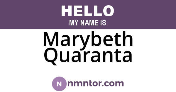 Marybeth Quaranta