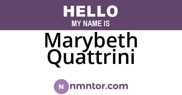 Marybeth Quattrini