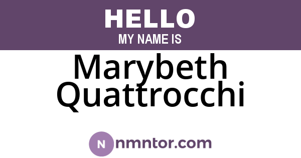 Marybeth Quattrocchi