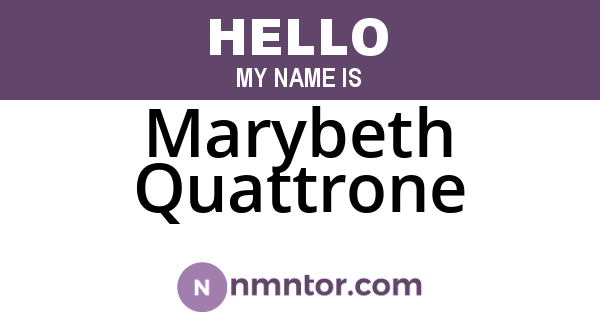 Marybeth Quattrone