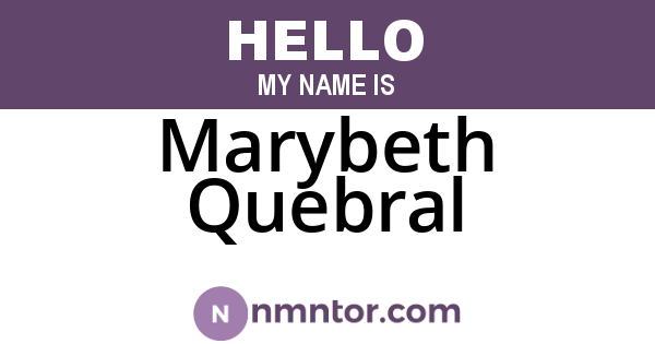 Marybeth Quebral