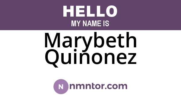 Marybeth Quinonez