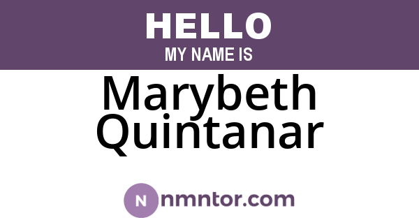 Marybeth Quintanar