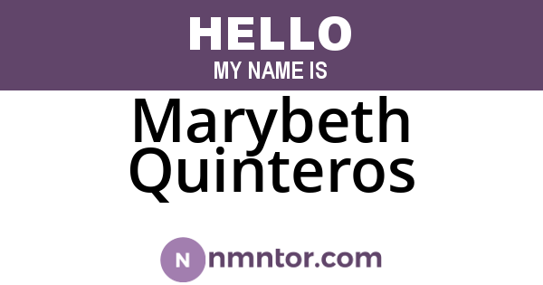 Marybeth Quinteros