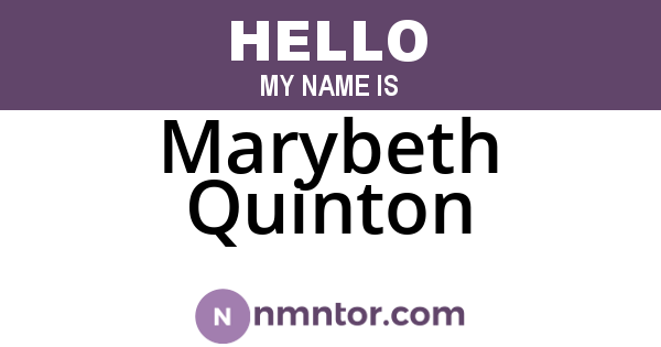Marybeth Quinton