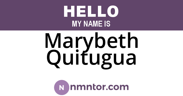 Marybeth Quitugua