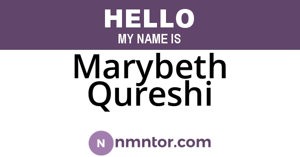 Marybeth Qureshi