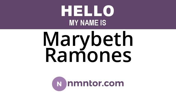 Marybeth Ramones