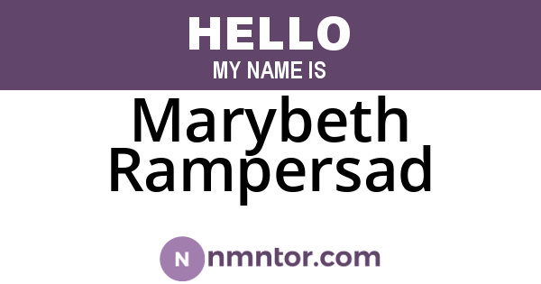 Marybeth Rampersad