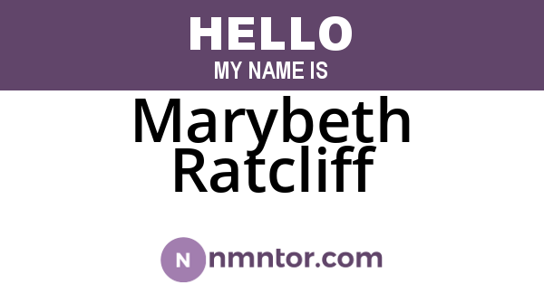Marybeth Ratcliff