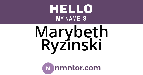 Marybeth Ryzinski