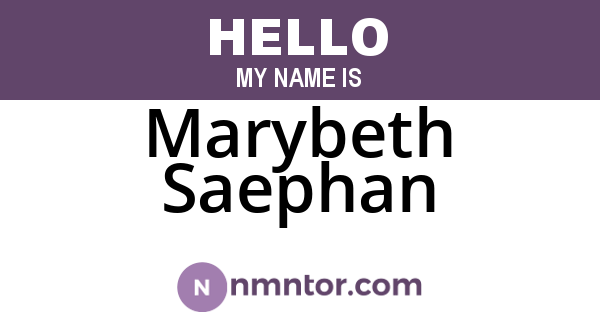 Marybeth Saephan
