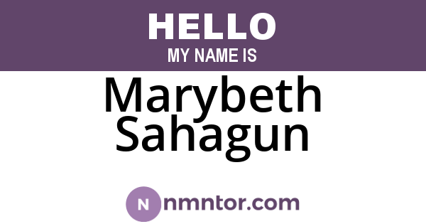 Marybeth Sahagun